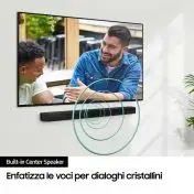 Samsung Soundbar HW-B650D/ZF Serie B, 4 Speaker, Wireless Dolby 5.1ch, Audio a 3.1 Canali, Surround sound expansion, Compatibile con Alexa e Google Assistant, Black