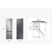 Samsung Frigorifero Combinato EcoFlex AI 2m 387L RB38C607AS9