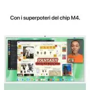 Apple iMac 24"Retina Display 4,5K, Chip M4 con CPU 8‑core, GPU 8‑core, 16GB, 256GB SSD, Verde