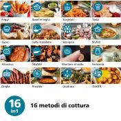 Philips 3000 series NA332/00 Airfryer 6.2L, Friggitrice ad aria 16 in 1 App ricettario