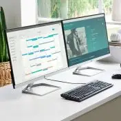 HP 27f 68,6 cm (27") 1920 x 1080 Pixel Full HD LED Nero, Argento