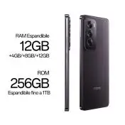 OPPO Reno12 5G AI Smartphone, Tripla fotocamera 50+8+2MP, Selfie 32MP, Display 6.7” 120HZ AMOLED FHD+, 5000mAh, RAM 12GB(Esp4GB/8GB/12GB)+ROM 256GB, [Versione Italia], Black Brown