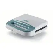 Ariete 1971 Sandwich Maker Breakfast, Piastra elettrica per toast, sandwich e panini, 750W, Piastre fisse grill, Rivestimento antiaderente, Posizione e riponimento verticale, White 1971/01