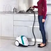 Polti Vaporetto Smart 100_T Pulitore a vapore cilindrico 1500 W Blu, Bianco