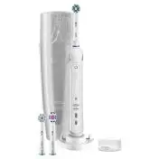Oral-B Spazzolino Elettrico Ricaricabile Smart 5 5100S CrossAction, 1 Bianco Manico Connesso, 5 Modalità Tra Cui Sbiancante, Denti Sensibili E Protezione Gengive, 3 Testine Custodia da viagg