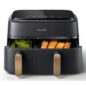 Philips 3000 series Airfryer doppio cestello, friggitrice ad aria da 9.0L, 12 metodi di cottura, App per ricette NA352/00