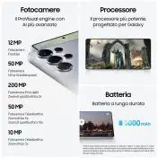 Samsung Galaxy S25 Ultra Smartphone AI, Display 6.9'' QHD+ Dynamic AMOLED 2X, Fotocamera 200MP, RAM 12GB, 1TB, 5.000 mAh, Titanium Gray