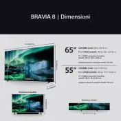 Sony K65XR83AEP Televisione Smart TV 65 Pollici Oled 4K Bravia Nero