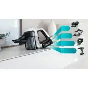 Bosch Scopa elettrica lavapavimenti 2in1 Unlimited 7 ProHygienic Aqua Bianco