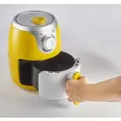 Ariete Airy fryer mini Singolo 2 L Indipendente 1000 W Friggitrice ad aria calda Argento, Bianco, Giallo