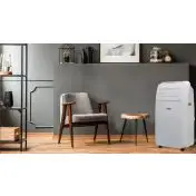 HAIER AM09AA1TAA Condizionatore Portatile 9000 Btu/h con Telecomando e Funzione Timer Bianco