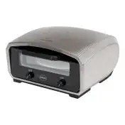 R.G.V. Forno Pizza Vulcano 33cm Piatto Girevole 450 Gradi Touchscreen Silver/nero 