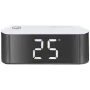 Trevi EC 883 BL Orologio da tavolo digitale Rettangolare Nero, Bianco
