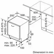 Bosch Serie 2 SMV2ITX22E Lavastoviglie da incasso a scomparsa totale 60 cm Сlasse E