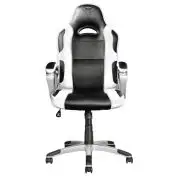Trust GXT 705W Sedia da gaming per PC Nero, Bianco