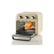 Ariete 4632 Friggitrice ad aria e forno Vintage, 1400W, 2in1, Capacità 16L, Accessori inclusi, Timer 60 minuti, Doppio vetro, Beige