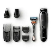 Braun Multigroomer Rifinitore 8-In-1 Tutto-In-1 MGK5060 Rasoio Barba Elettrico, Rifinitore E Tagliacape
