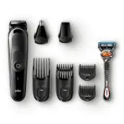 Braun Multigroomer Rifinitore 8-In-1 Tutto-In-1 MGK5060 Rasoio Barba Elettrico, Rifinitore E Tagliacape