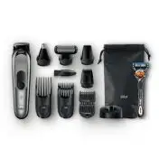 Braun Multigroomer Rifinitore 10-In-1 Tutto-In-1 MGK7021 Rasoio Barba Elettrico, Rifinitore E Tagliacap
