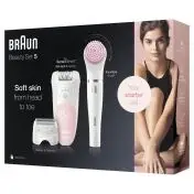 Braun Silk-épil 5 Wet&Dry Silk-épil 5 5-875 Beauty Set Per Le Prime Epilazioni 4-In-1 Wet&Dry Senza Fili – Epilatore Donna, Rasoio, Rifinitore, Kit Pulizia Viso