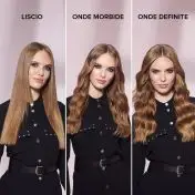 Bellissima Imetec Creativity Multistyle, Piastra per capelli Lisci o Mossi, Rivestimento ceramica, Particelle Diamante, Cheratina, Piastre Flessibili e Calde Anche Esternamente, 5 temperatur
