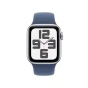 Apple Watch SE GPS + Cellular 40mm Cassa in Alluminio Color Argento con Denim Sport Band - S/M