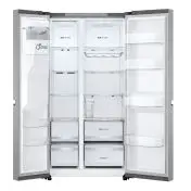 LG GSLE81PYBC Frigorifero Side-by-Side, Classe C, 628L, Wi-Fi, Dispenser senza allaccio, Total No Frost, Prime Silver