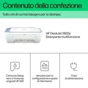 HP DeskJet Stampante multifunzione 2822e, Colore, Stampante per Casa, Stampa, copia, scansione, scansione verso PDF