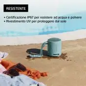 Sony SRS-XB100 - Speaker Wireless Bluetooth, portatile, leggero, compatto, da esterno, da viaggio, resistente IP67 impermeabile e antipolvere, batteria da 16 ore, cinturino versatile, chiama