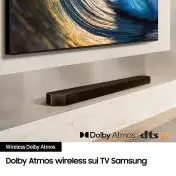 Samsung Soundbar HW-Q990D/ZF Serie Q, 22 Speaker, Wireless Dolby Atmos, Audio a 11.1.4 Canali, Q-Simphony, Alexa integrato e compatibile con Google Assistant, Graphite Black