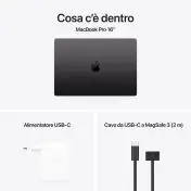 Apple MacBook Pro 16": Chip M4 Pro con cpu 14 core e gpu 20 core, 512GB SSD - Nero siderale