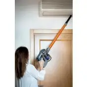 Ariete 22V Lithium 2724, Scopa Elettrica Cordless e Aspirabriciole con Motore Digitale, Alluminio, Arancio, 200 W