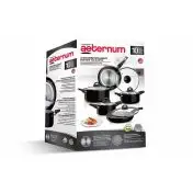 Aeternum Batteria 10 Pezzi Simplicity Black Induction