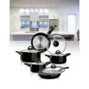 Aeternum Batteria 10 Pezzi Simplicity Black Induction