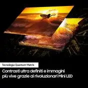 Samsung QE55QN85DBTXZT Televisione Smart TV 55 Pollici Qled 4K Neo Dolby Atmos Carbon Silver Processore NQ4 AI GEN2 Tecnologia Quantum Matrix Simple Chamfer Design