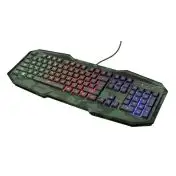 Trust GXT 830-RW-C tastiera USB QWERTY Italiano Nero, Verde
