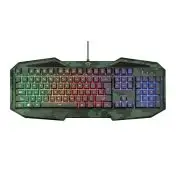 Trust GXT 830-RW-C tastiera USB QWERTY Italiano Nero, Verde