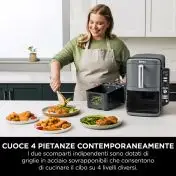 Ninja Friggitrice ad aria Double Stack XL da 9,5 L SL400EU