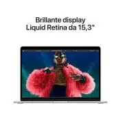 Apple MacBook Air 15": Chip M3 con CPU 8-core e GPU 10-core, 512GB SSD - Argento