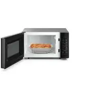 Whirlpool MWP 203 SB Superficie piana Microonde con grill 20 L 700 W Nero, Argento