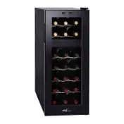 Melchioni Vermentino Dual 21 Cantinetta termoelettrica Libera installazione Nero 21 bottiglia/bottiglie