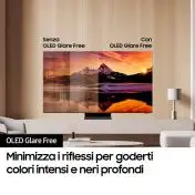 Samsung QE55S95DATXZT Televisione Smart TV 55 Pollici Oled 4K Graphite Black Processore NQ4 AI GEN2 OLED Glare Free Infinity One Design Dolby Atmos