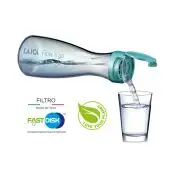 Laica Flow n'go Bottiglia per filtrare l'acqua, 4 filtri inclusi per 4 mesi di acqua filtrata