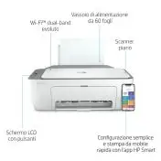 HP DeskJet 2720 Getto termico d'inchiostro A4 4800 x 1200 DPI Wi-Fi
