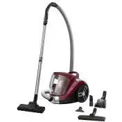 Rowenta Compact Power RO4873 Aspirapolvere a Traino Senza Sacco, capacità Contenitore Polvere XXL, Tecnologia Ciclonica, Design Compatto, Animal Care Kit, 550 W, 75 Decibel, Porpora