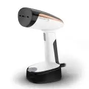 Rowenta DR3030 Access Steam Pocket Stiratore Verticale, Pronto in 15 Sec, Compatto e Leggero, Uccide Batteri, Rimuove Gli Allergeni, 1300 W, Acciaio Inossidabile, Nero/Bianco/Rosa