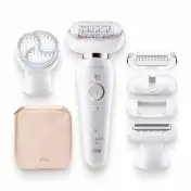 Braun Silk-épil 9 Flex 9-030 - Epilatore Elettrico Donna Bianco/Oro Con Testina Flessibile Per Un’Epilazione Più Semplice