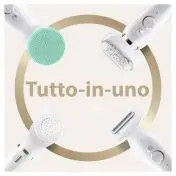 Braun Silk-épil 9 Flex 9-300 Beauty Set - Epilatore Elettrico Donna Bianco/Oro Con Testina Flessibile Per Un’Epilazione Più Facile
