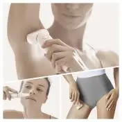 Braun Silk-épil 9 Flex 9-300 Beauty Set - Epilatore Elettrico Donna Bianco/Oro Con Testina Flessibile Per Un’Epilazione Più Facile