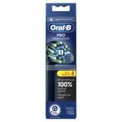 Oral-B Testine Di Ricambio Pro Cross Action Black, 5 Testine